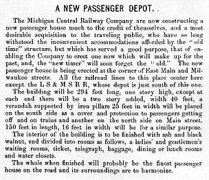 MC Jackson MI Union Station article